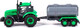 Миниатюра изображения товара Трактор игрушечный Полесье Прогресс с прицепом-цистерной / 91567 (зеленый)