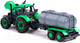 Миниатюра изображения товара Трактор игрушечный Полесье Прогресс с прицепом-цистерной / 91567 (зеленый)