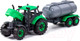 Миниатюра изображения товара Трактор игрушечный Полесье Прогресс с прицепом-цистерной / 91567 (зеленый)
