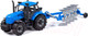 Миниатюра изображения товара Трактор игрушечный Полесье Прогресс инерционный с плугом / 91291 (синий)