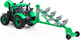 Миниатюра изображения товара Трактор игрушечный Полесье Прогресс с плугом инерционный / 91307 (зеленый)