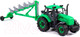 Миниатюра изображения товара Трактор игрушечный Полесье Прогресс с плугом инерционный / 91307 (зеленый)