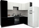 Миниатюра изображения товара Кухонный гарнитур ВерсоМебель Эко-7 1.2x2.6 правая (белый фасадный/черный/ст.мрамор итальянский)