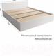 Миниатюра изображения товара Двуспальная кровать ДСВ Мори КРМ 1600.1 (белый)
