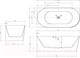 Миниатюра изображения товара Ванна акриловая Abber AB9258-1.7 R