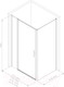 Миниатюра изображения товара Душевой уголок Allen Brau Priority 140x90 / 269545 (серебро браш)
