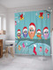 Миниатюра изображения товара Шторка-занавеска для ванны JoyArty Совы на празднике / sc_20078