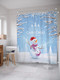 Миниатюра изображения товара Шторка-занавеска для ванны JoyArty Веселый снеговик / sc_20299