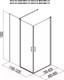 Миниатюра изображения товара Душевой уголок Aquanet Cinetic 120x90 / 254238