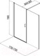 Миниатюра изображения товара Душевая дверь Aquanet Cinetic 90x90 / 254242