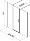 Миниатюра изображения товара Душевая дверь Aquanet Cinetic 120x90 / 254244