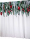 Миниатюра изображения товара Шторка-занавеска для ванны JoyArty Еловая ветка с игрушками / sc_20311