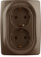 Миниатюра изображения товара Розетка ЭРА Schuko 12-2106-13 / Б0031235 (бронза)