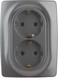 Миниатюра изображения товара Розетка ЭРА Schuko 12-2108-12 / Б0036448 (графит)