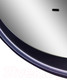 Миниатюра изображения товара Зеркало Континент Planet Black Led D 80 (с бесконтактным сенсором)