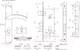 Миниатюра изображения товара Замок врезной Нора-М N96-85 M (золото)