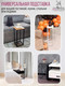 Миниатюра изображения товара Стойка для цветов Millwood H4H204 21x21x70 (дуб белый Craft/металл черный)