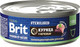 Миниатюра изображения товара Влажный корм для кошек Brit Sterilised с мясом курицы и печенью / 5051281 (100г)