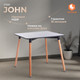 Миниатюра изображения товара Обеденный стол Tetchair John 80x80x75 (черный/натуральный)