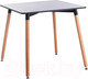 Миниатюра изображения товара Обеденный стол Tetchair John 80x80x75 (черный/натуральный)