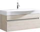 Миниатюра изображения товара Тумба с умывальником Aqwella Бергамо 100 / Ber.01.10/A