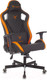 Миниатюра изображения товара Кресло геймерское Бюрократ Knight Outrider (черный/оранжевый ромбик экокожа)