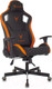 Миниатюра изображения товара Кресло геймерское Бюрократ Knight Outrider (черный/оранжевый ромбик экокожа)