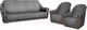 Миниатюра изображения товара Комплект мягкой мебели Асмана Анна (рогожка серая)