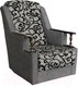 Миниатюра изображения товара Комплект мягкой мебели Асмана Анна (деревянные подлокотники/рогожка завиток черный/рогожка серая)