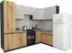 Миниатюра изображения товара Кухонный гарнитур ВерсоМебель Эко-8 1.4x2.7 правая (бетонный камень/дуб эвок прибрежный/ст.мрамор)