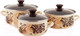 Миниатюра изображения товара Набор кастрюль КМЗ Техас 1 Экстра (3шт, слоновый)