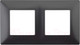 Миниатюра изображения товара Рамка для выключателей и розеток ЭРА Elegance 14-5002-05 / Б0034391 (антрацит)