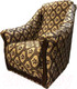 Миниатюра изображения товара Кресло мягкое Асмана Анна (велюр цветок в ромбе)