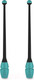 Миниатюра изображения товара Булавы для художественной гимнастики Indigo Sport IN018 (черный/бирюзовый)