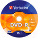 Миниатюра изображения товара Набор дисков DVD-R Verbatim 4.7Гб / 43729 (10шт)