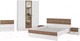 Миниатюра изображения товара Комплект мебели для спальни Евва Венеция 2 (бодега белый/ясень орландо)