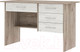 Миниатюра изображения товара Письменный стол Стендмебель Сити (дуб крафт белый/дуб крафт серый)
