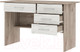Миниатюра изображения товара Письменный стол Стендмебель Сити (дуб крафт белый/дуб крафт серый)