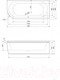 Миниатюра изображения товара Ванна акриловая Cezares Metauro Corner-180-80-40-R-W37