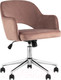 Миниатюра изображения товара Кресло офисное Stool Group Кларк / CLARKSON Pink CHROME (велюр розовый)
