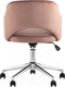 Миниатюра изображения товара Кресло офисное Stool Group Кларк / CLARKSON Pink CHROME (велюр розовый)