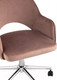Миниатюра изображения товара Кресло офисное Stool Group Кларк / CLARKSON Pink CHROME (велюр розовый)