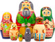 Миниатюра изображения товара Матрешка сувенирная Брестская Фабрика Сувениров По мотивам русской народной сказки Репка 7101