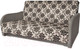 Миниатюра изображения товара Диван Асмана Дачник-1 (рогожка вензель коричневый/рогожка беж)