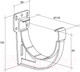 Миниатюра изображения товара Кронштейн желоба Grand Line Дизайн 135 ПВХ Slider RAL 9003 (белый)