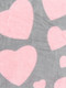 Миниатюра изображения товара Плед TexRepublic Сердечки TF FN F113PI b1520 / 24765 (розовый/серый)