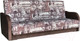 Миниатюра изображения товара Диван Асмана Дачник-1 (архитектура шоколад/банни подлокотники ткань)