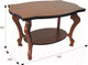 Миниатюра изображения товара Журнальный столик Мебелик Берже 1 (средне-коричневый)