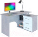 Миниатюра изображения товара Письменный стол Сокол-Мебель КСТ-09П (бетон/белый)