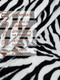 Миниатюра изображения товара Плед TexRepublic Шкура зебры TF FN F967 QR b1520 / 28397 (черный/белый)